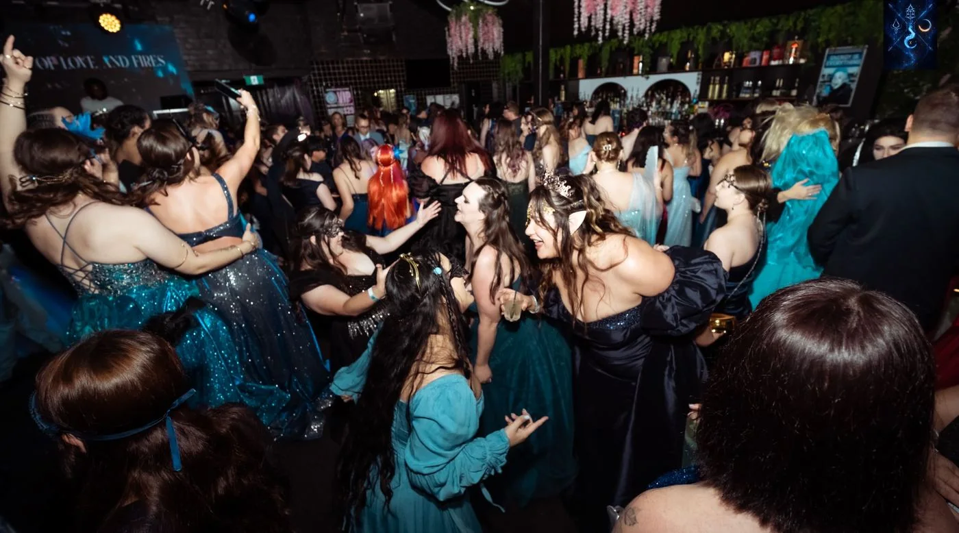 Dancing crowd at Touched by Fire