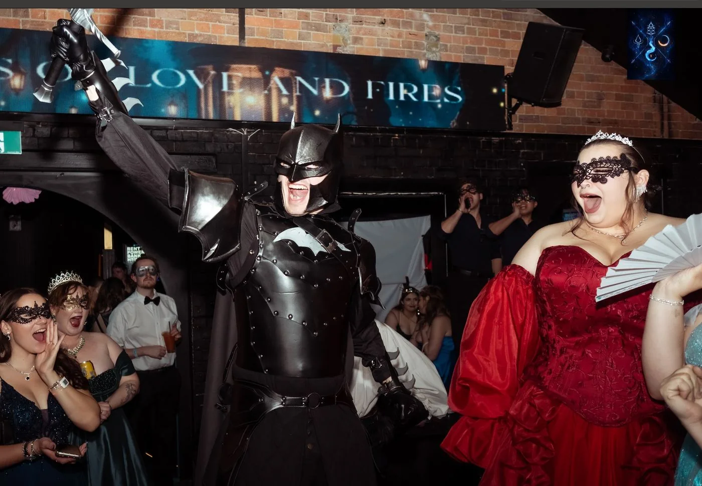 Masquerade costumes at Touched by Fire